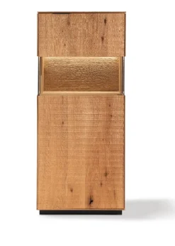 Highboard 65x145cm 'Malaga ' Wildeiche verschiedene Variationen möglich schwarz lackiert