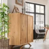 Highboard 80x120cm 'San Diego' Wildeiche geölt massiv