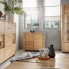 Highboard 99x127cm "Savona" Wildeiche geölt