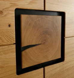 Highboard 129x125cm "Zarah" Wildeiche geölt