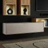 Hängeelement 140cm 'Locarno' MDF creme mit Schubkasten