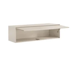 Hängeelement 140cm 'Locarno' MDF creme mit Klappe