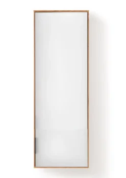 Hängeelement 43x121cm 'Malaga ' Wildeiche verschiedene Variationen möglich Glas weiß