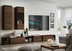 Hängeelement 150x26cm 'York' Wildeiche nußbaumfarbig