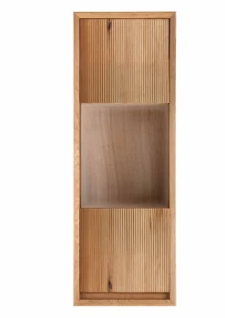 Hängevitrine Glastür 42cm 'San Diego' Wildeiche geölt massiv