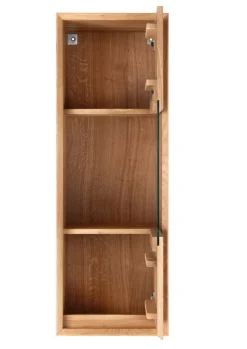 Hängevitrine Glastür 42cm 'San Diego' Wildeiche geölt massiv