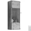 Hängevitrine 40x123cm 'Prag' Wildeiche geölt WZ-0546