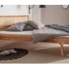 Jugendbett 140x200cm "Norden" Eiche & Rattangeflecht
