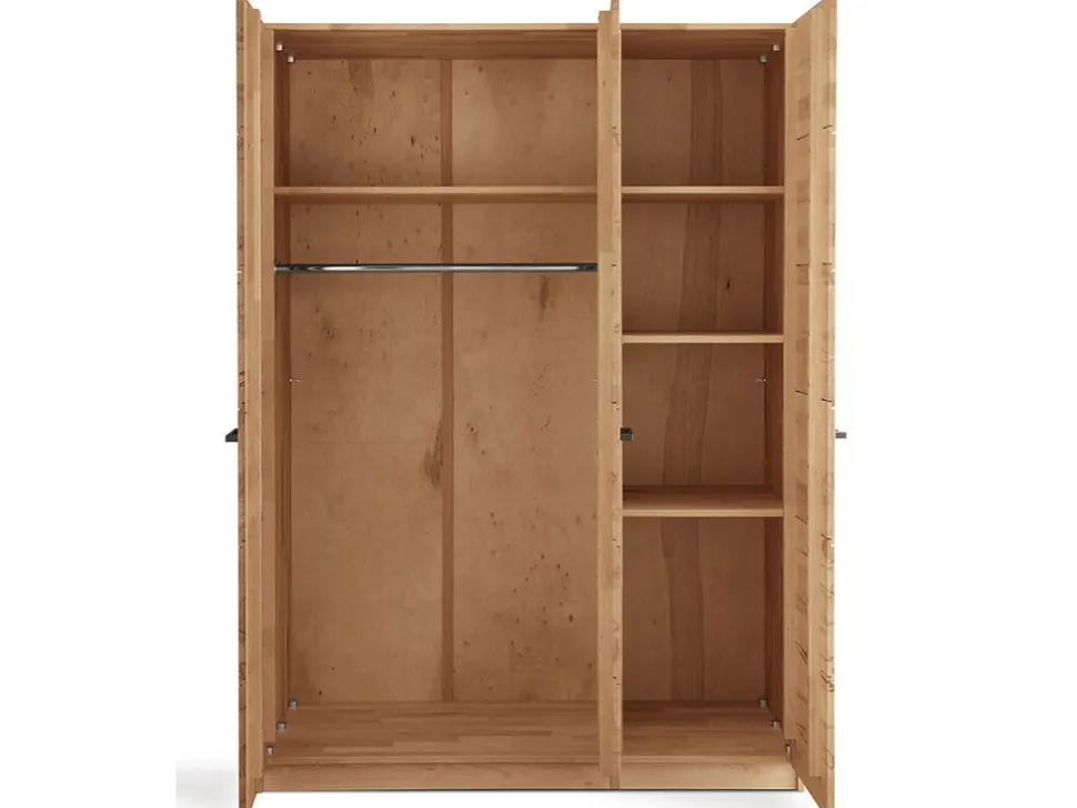 Kleiderschrank 140cm 'San Antonio' Kernbuche geölt