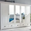 Kleiderschrank 315cm 5-trg "Mailand-Weiß" Kiefer weiß SZ-0132