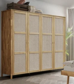 Kleiderschrank 202cm 4-trg.