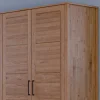 Kleiderschrank 205cm 4-trg. "Skagen" Wildeiche massiv geölt