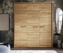 Kleiderschrank 3-trg. 185cm 'Salzburg' Wildeiche geölt