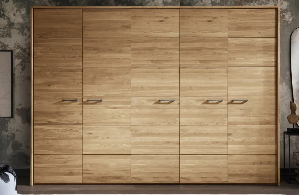Kleiderschrank 5-trg. 304cm 'Salzburg' Wildeiche geölt