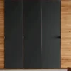 Kleiderschrank 5-trg. 304cm 'Salzburg' Wildeiche & Glas anthrazit