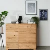 Kommode hängend oder stehend mit Türen 97cm 'Prag' Wildeiche geölt WZ-0546