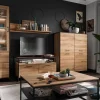 Kommode mit Schubkästen 80x108cm "Dublin" Wildeiche & Eisen schwarz