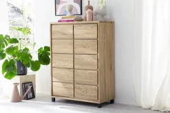 Kommode 88x113cm 'Bedford' Eiche geölt mit Sockel oder Füße ohne Fußgestell