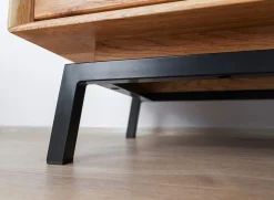 Kommode 101x101cm 'Jannik' Wildeiche massiv 2 Türen 2x Holz