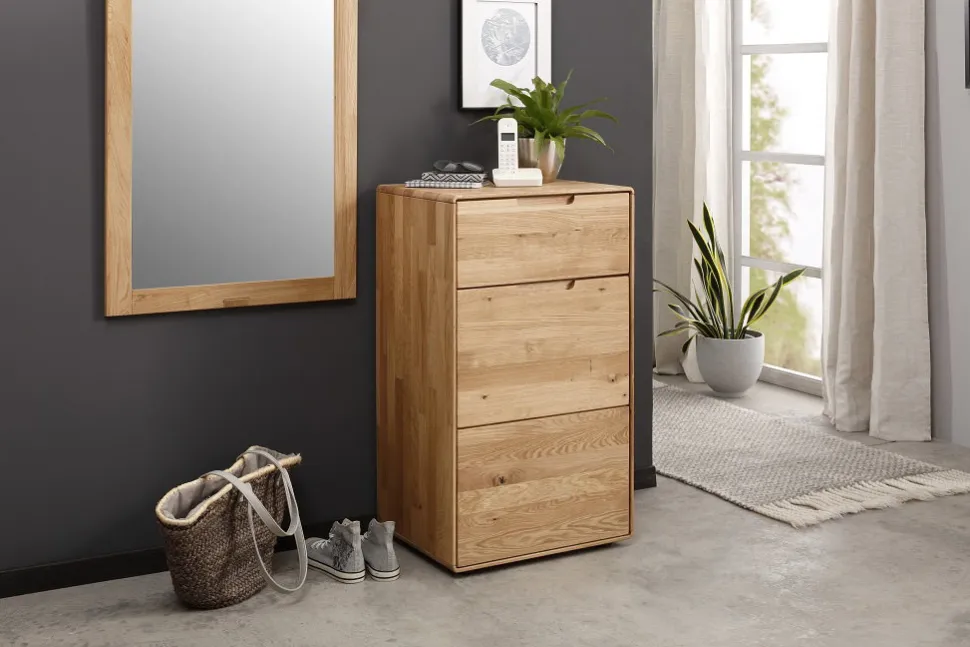 Kommode 51x91cm "Kent" Wildeiche massiv