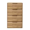Kommode 51x91cm "Kent" Wildeiche massiv 4SK