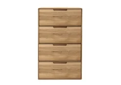 Kommode 51x91cm "Kent" Wildeiche massiv 4SK