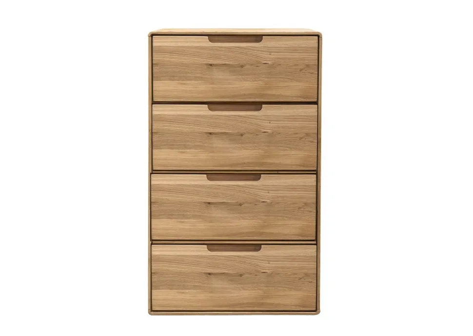 Kommode 51x91cm "Kent" Wildeiche massiv 4SK