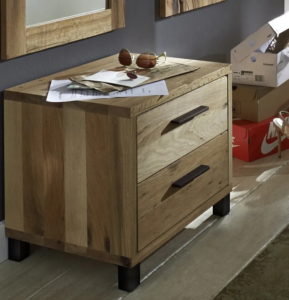 Kommode 50x44cm "Luxor" Balkeneiche massiv geölt