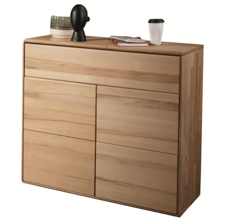 Kommode 100x91cm "Messina" Kernbuche massiv AV