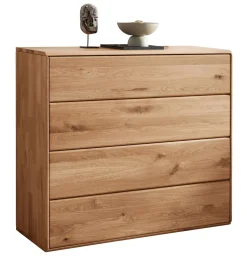 Kommode 100x91cm "Messina" Wildeiche massiv 4SK