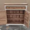 Kommode 109x111cm 'Nizza' Mango weiß natur