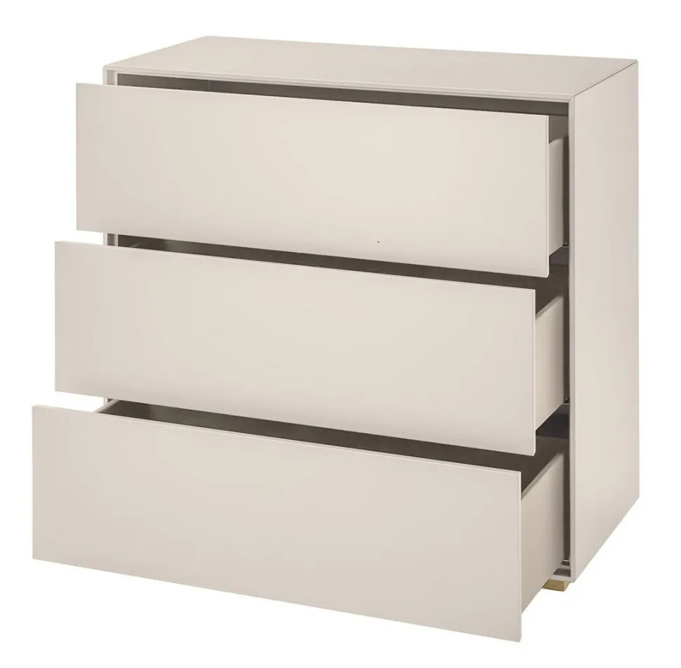 Kommode 92x86cm 'Wynwood' Wildeiche & MDF creme