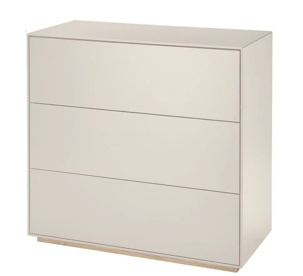 Kommode 92x86cm 'Wynwood' Wildeiche & MDF creme
