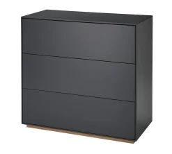 Kommode 92x86cm 'Wynwood' Wildeiche & MDF anthrazit