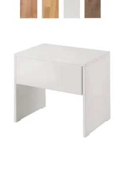 Nachttisch 4 Holzfarben zur Auswahl 'Grace' 48x45cm Massivholz Kernbuche natur geölt