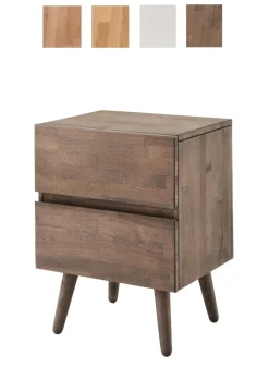 Nachttisch 4 Holzfarben zur Auswahl 'Grace' 45x60cm Massivholz Kernbuche natur geölt