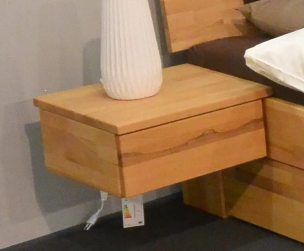 Nachttischset 2-Stück 'Bozen' Kernbuche massiv