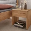 Nachttisch 45x45cm 'Kiara' Wildeiche massiv geölt mit SK