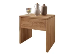 Nachttisch 45x45cm 'Kiara' Wildeiche massiv geölt mit SK