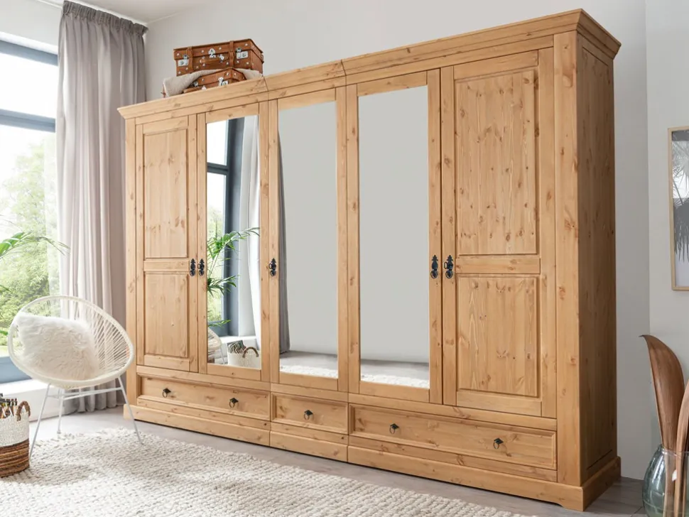 Schlafzimmer I 'Anne' Kiefer eichefarbig SZ-0079