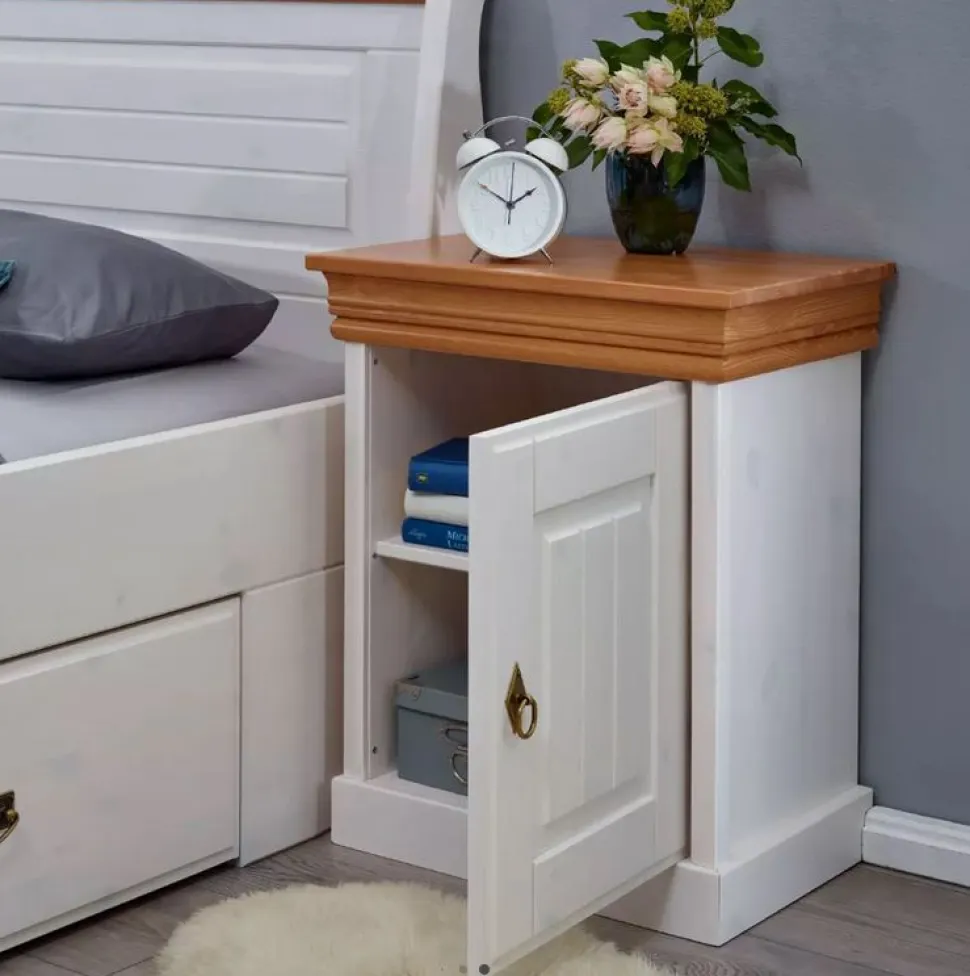 Schlafzimmer "Mailand-Honig" Kiefer weiß SZ-0132