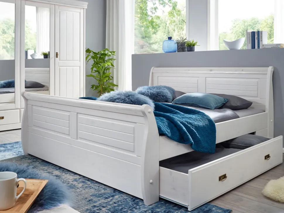 Schlafzimmer "Mailand-Weiß" Kiefer weiß SZ-0132