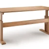 Schreibtisch 120cm 'Como' Wildeiche oder Kernbuche Kernbuche