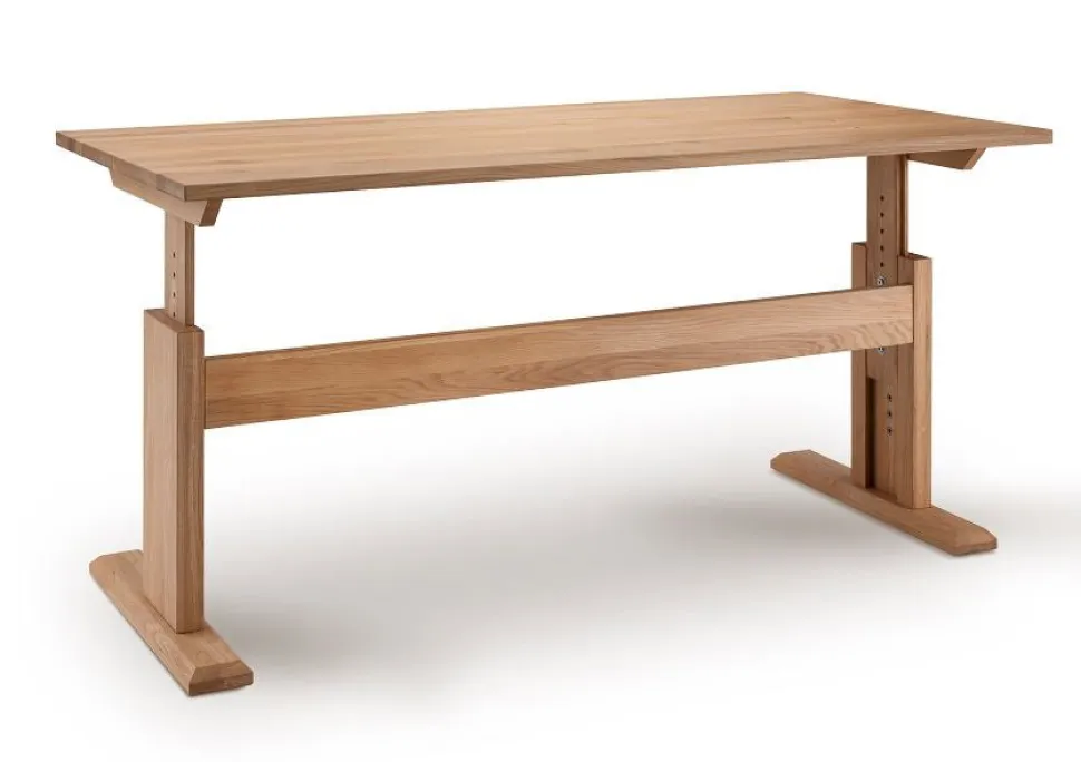Schreibtisch 120cm 'Como' Wildeiche oder Kernbuche Kernbuche