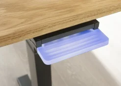 Schreibtisch 160cm höhenverstellbar 'Lyon' Kernbuche geölt