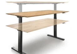 Schreibtisch 160cm höhenverstellbar 'Lyon' Kernbuche geölt