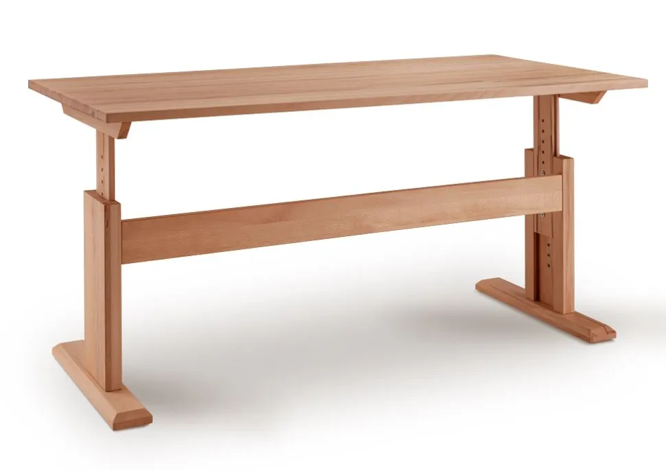 Schreibtisch 120cm 'Lars' Kernbuche geölt