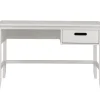Schreibtisch 129cm "Maja" Kiefer massiv weiß lackiert