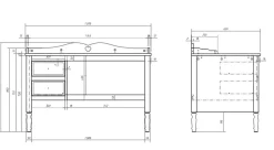 Schreibtisch 120cm