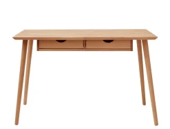 Schreibtisch mit 2 Schubkästen 120cm 'Diego' Kernbuche geölt